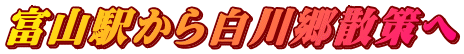 富山駅から白川郷散策へ